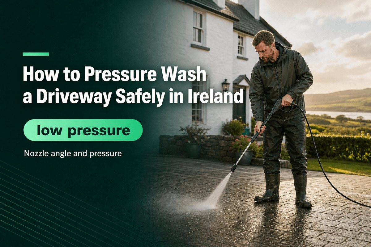 How to Pressure Wash a Driveway Safely in Ireland