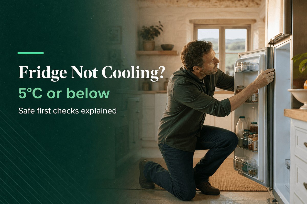 Fridge Not Cooling? Safe Checks Before You Book a Repair