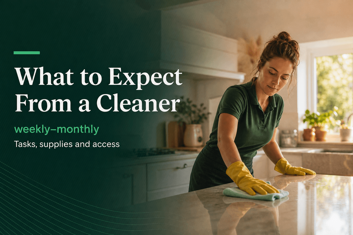 What to Expect From a Cleaner: An Irish Home Guide