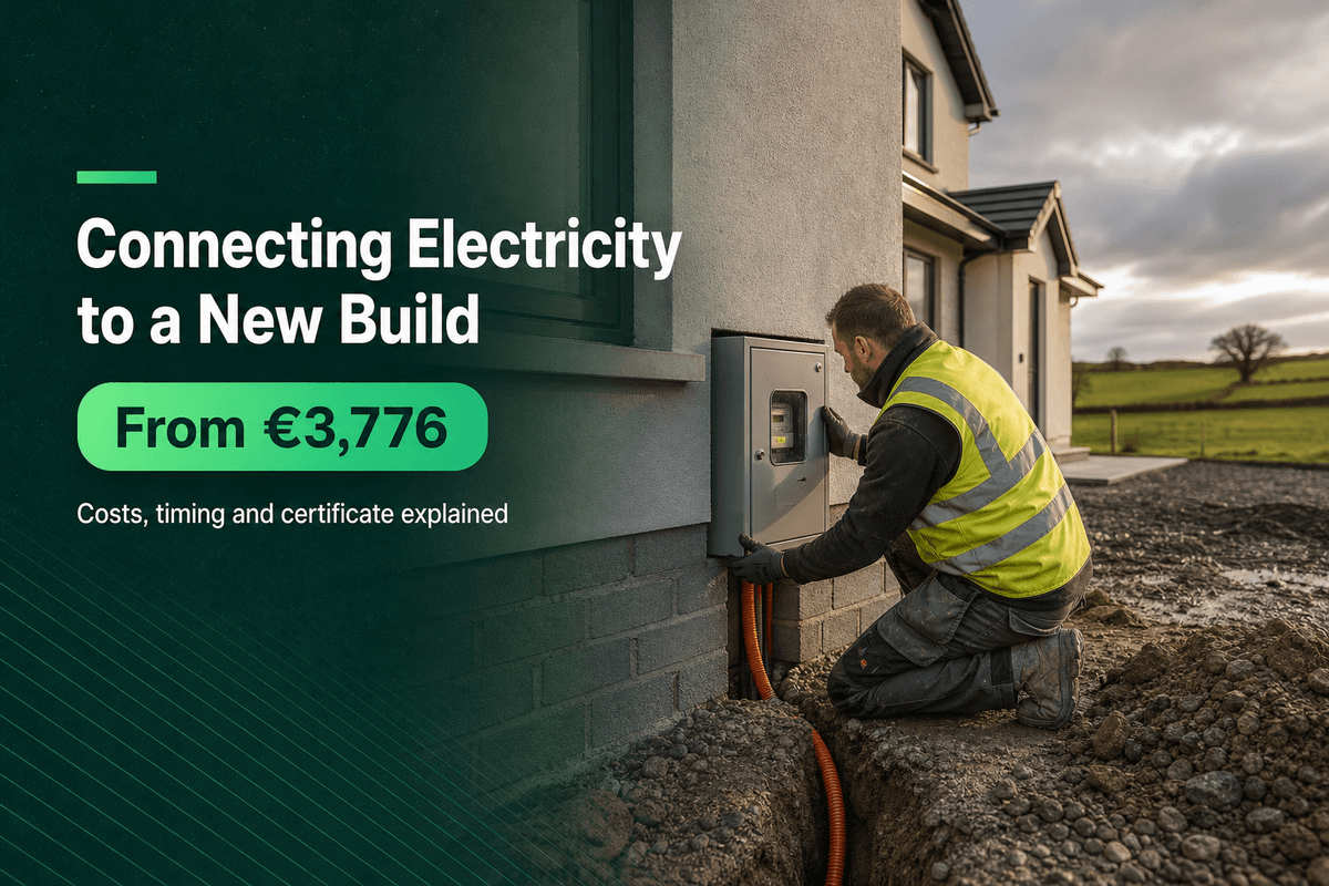 How Much to Connect Electricity to a New Build Ireland: €3,776