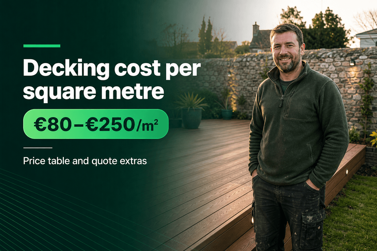 Decking cost per square metre: an Irish price guide