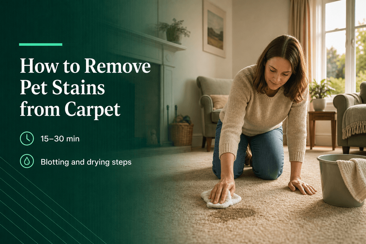 How to Remove Pet Stains from Carpet: Irish Home Guide