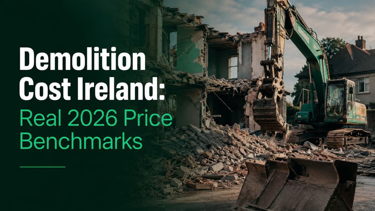 Demolition Cost Ireland, Real 2026 Benchmarks