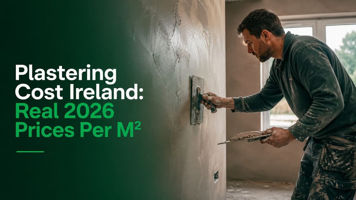 Plastering Cost Ireland: Real 2026 Prices Per M²